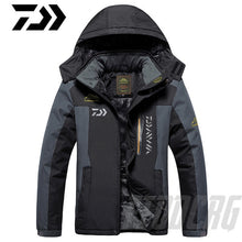Load image into Gallery viewer, DAIWA Fishing Clothing Winter Autumn Winter Waterproof Warm Fishing Jackets Men Fleece Thick Outdoor Fishing Shirts M-8XL