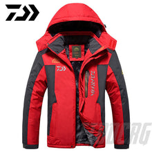 Load image into Gallery viewer, DAIWA Fishing Clothing Winter Autumn Winter Waterproof Warm Fishing Jackets Men Fleece Thick Outdoor Fishing Shirts M-8XL