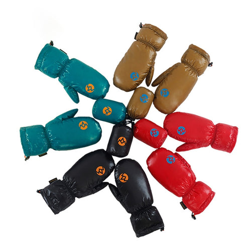 Bicycle Bike Glove Full Finger Cycling Aegismax Gloves Windproof Goose Down Outdoor Camping Hiking Children Kids / Adults Glove